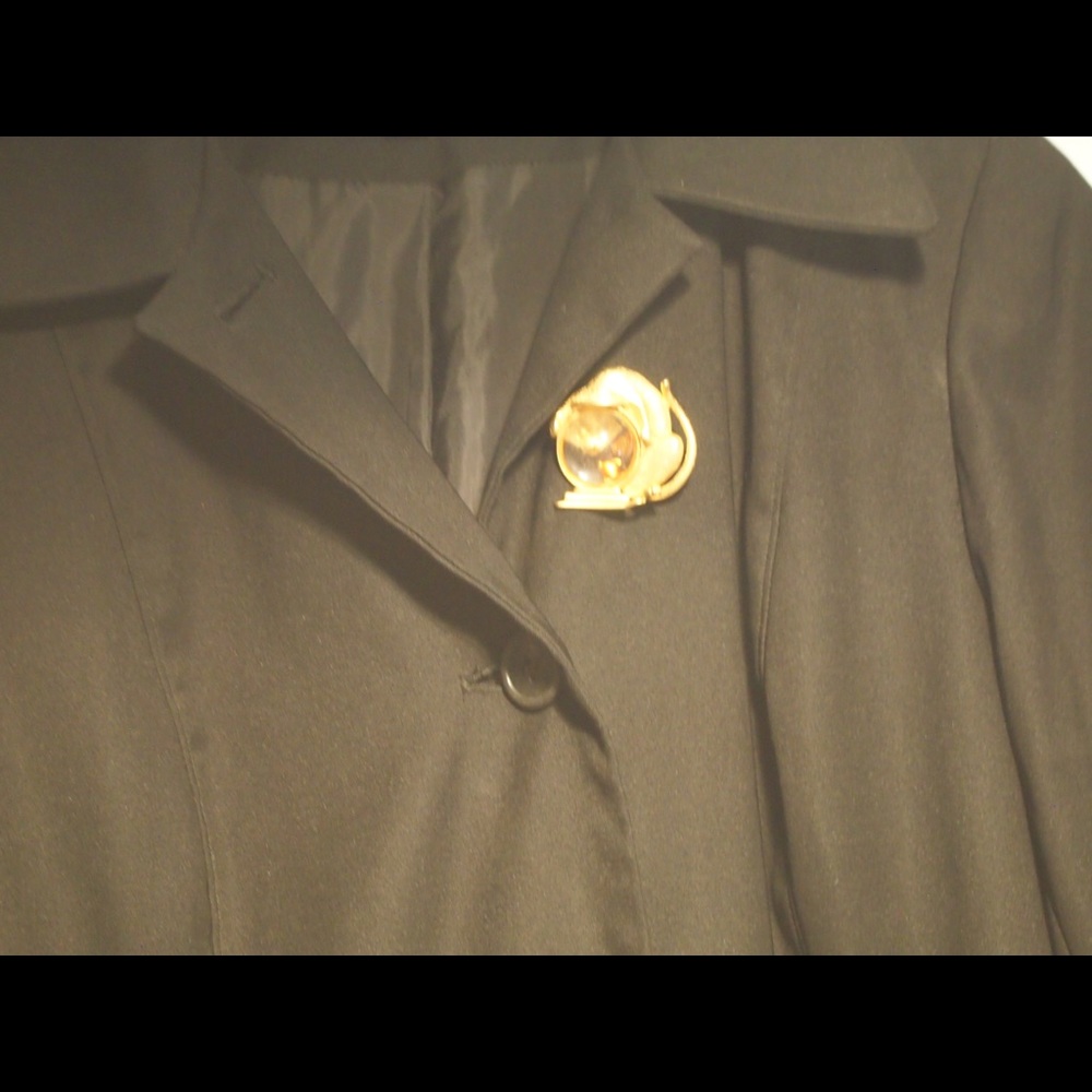 London Fog driving coat.
